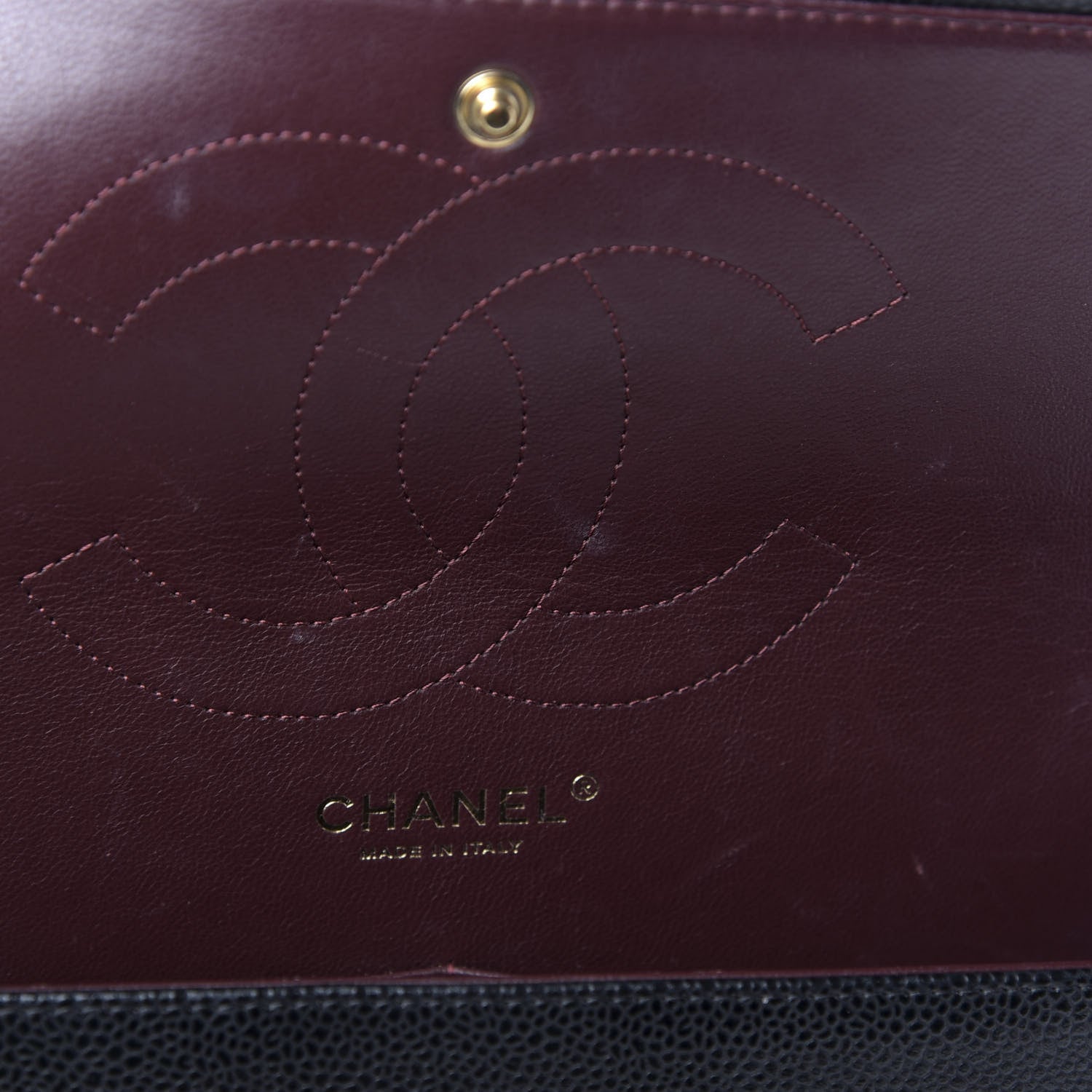 Chanel Caviar Quilted Jumbo Double Flap Black 9 of 12