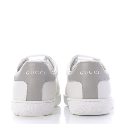 Gucci Calfskin Interlocking G Perforated Womens Ace Sneakers 37 White Grey Sky 7 of 11