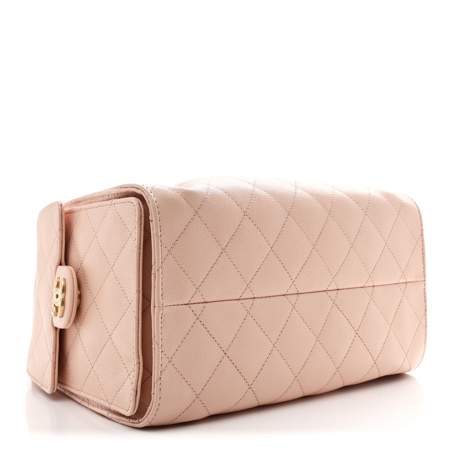 Caviar Quilted Small Chanel 25 Handbag Light Pink