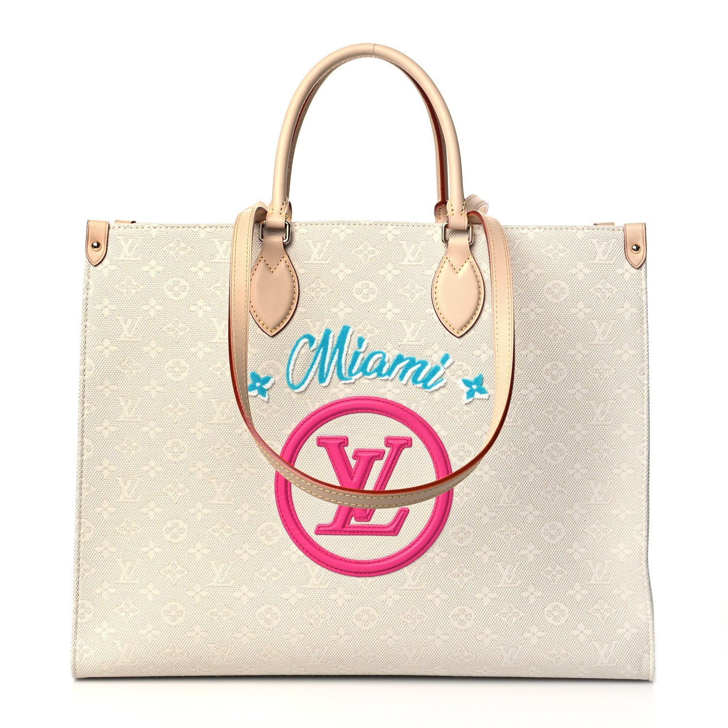 Louis Vuitton Jacquard Monogram Miami Onthego GM 1 of 9