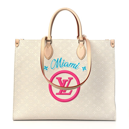 Louis Vuitton Jacquard Monogram Miami Onthego GM 1 of 9