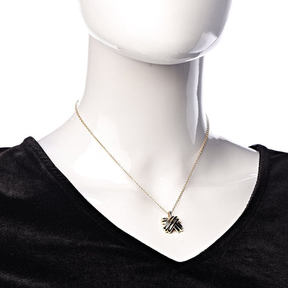 Tiffany 18K Yellow Gold Large Signature X Pendant Necklace 2 of 7