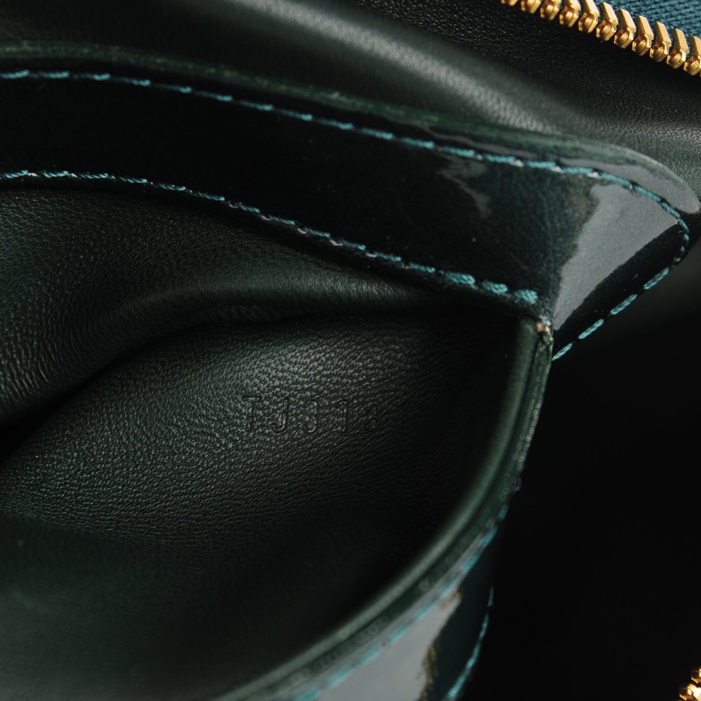 Patent Lambskin Fascination Lockit Vert Fonce
