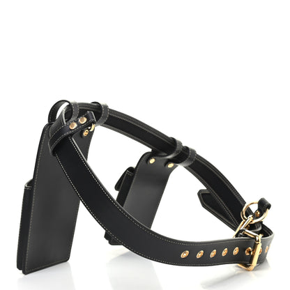 Fendi Calfskin Canvas Multi Accessory Belt Black 2 of 5