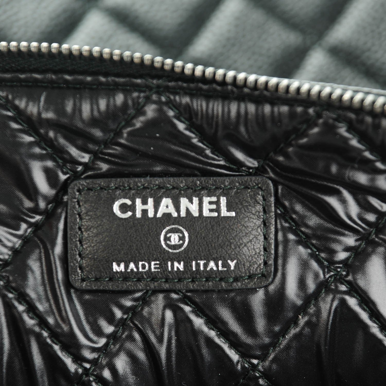 Chanel Caviar Quilted Large Boy Cosmetic Case Black 5 of 6