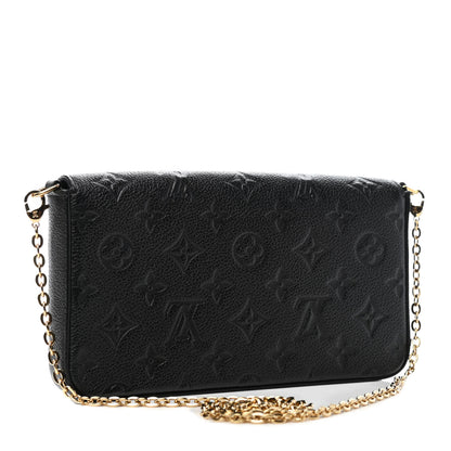 Louis Vuitton Empreinte Pochette Felicie Chain Wallet Black 2 of 4