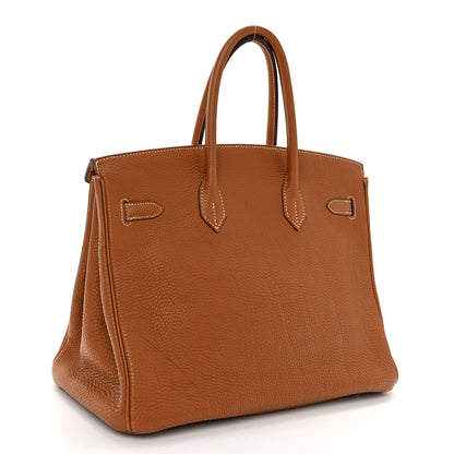 Hermes Fjord Birkin 35 Gold 3 of 19