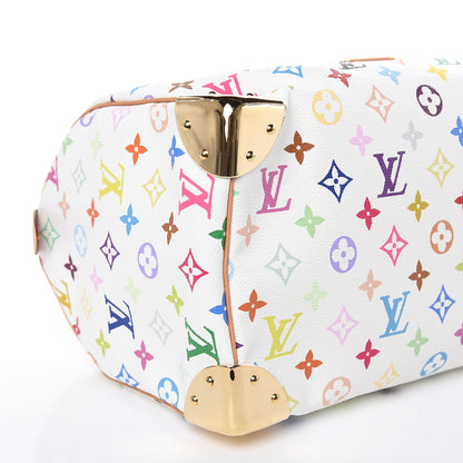 Louis Vuitton Monogram Multicolor Speedy 30 White 8 of 11