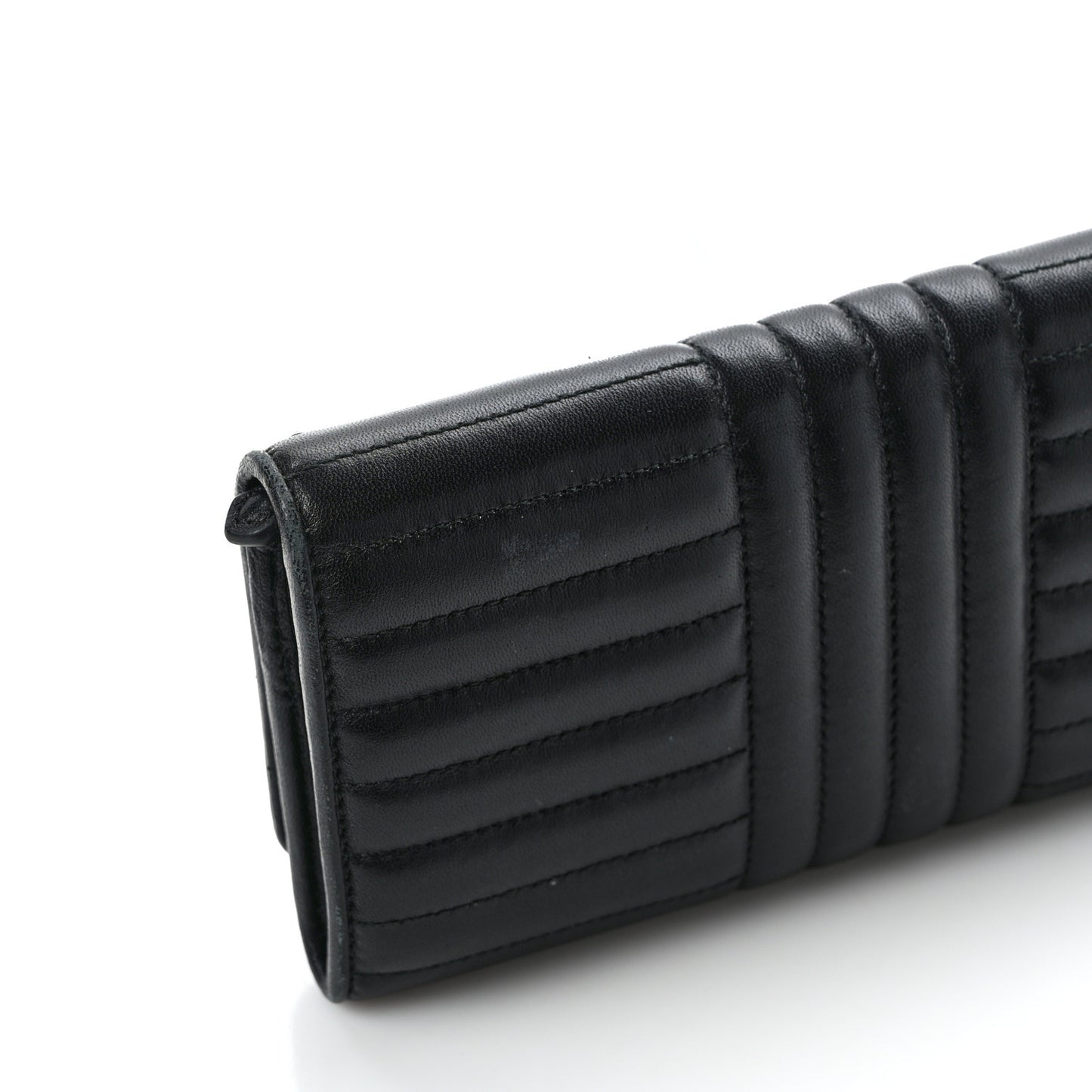 Soft Calfskin Diagramme Continental Wallet Black