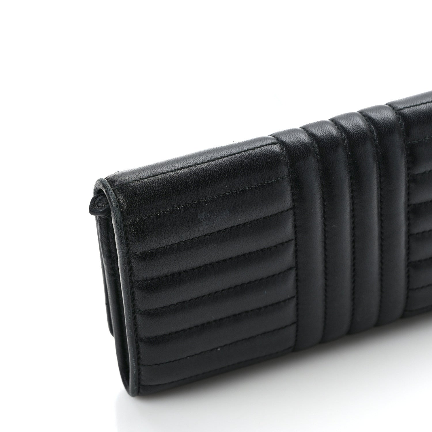 Prada Soft Calfskin Diagramme Continental Wallet Black 12 of 13