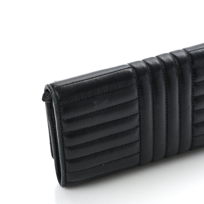 Prada Soft Calfskin Diagramme Continental Wallet Black 12 of 13