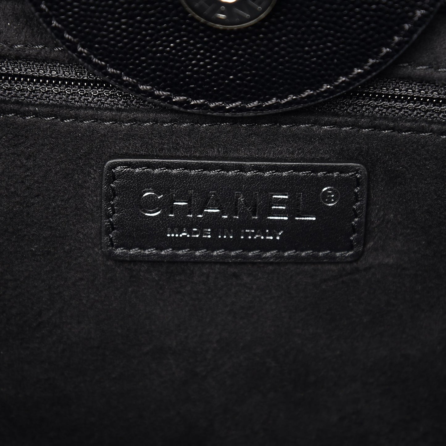 Caviar Small Studded Deauville Tote Black