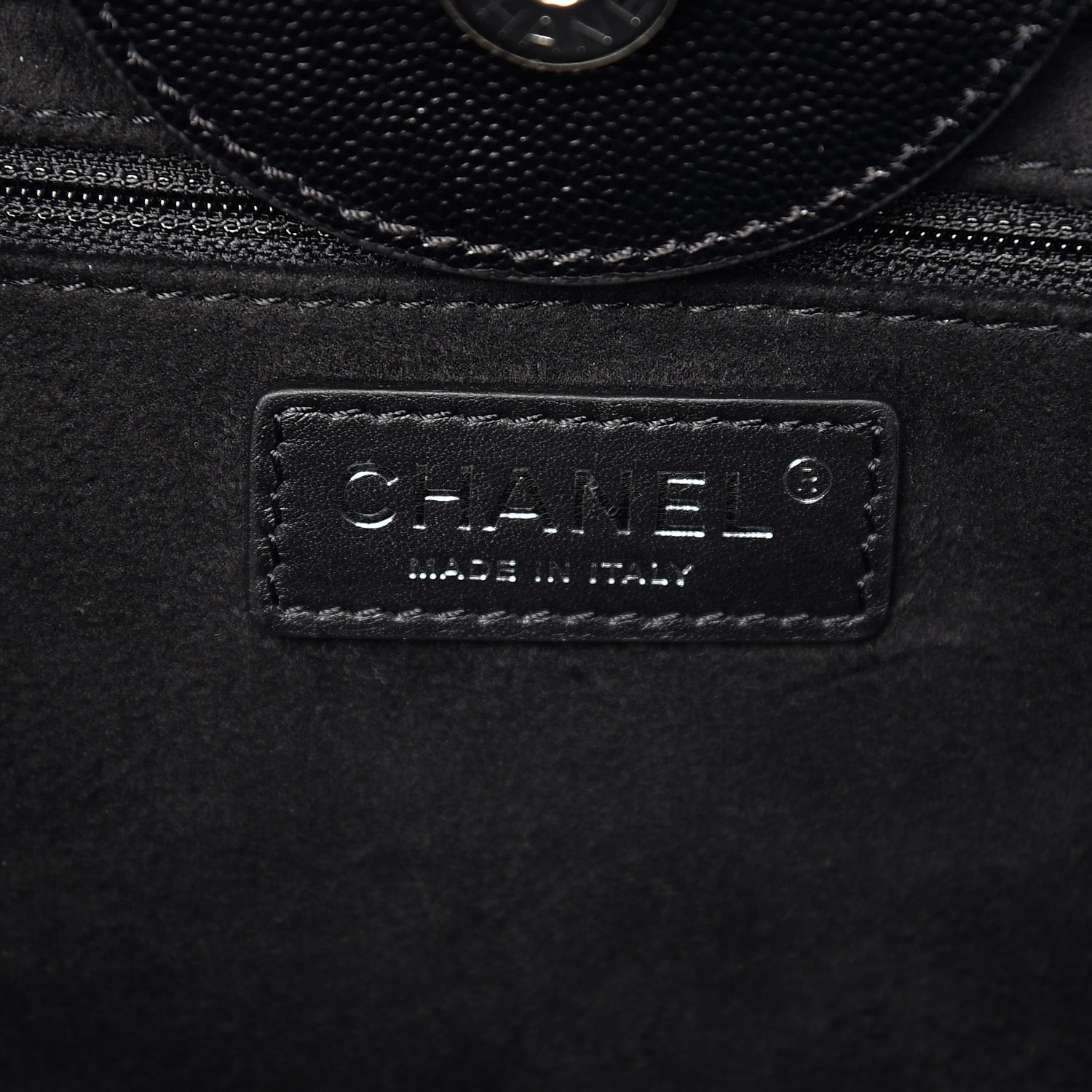 Chanel Caviar Small Studded Deauville Tote Black 7 of 9