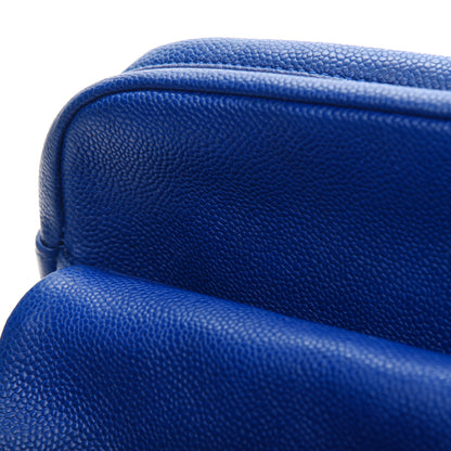 Chanel Caviar Quilted Jumbo Easy Flap Blue 18 of 35