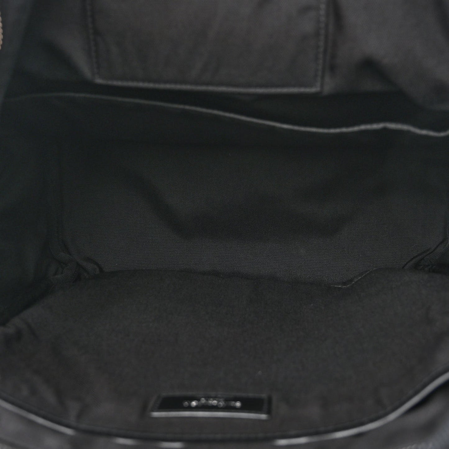 Canvas Signature Embroidered City Backpack Black