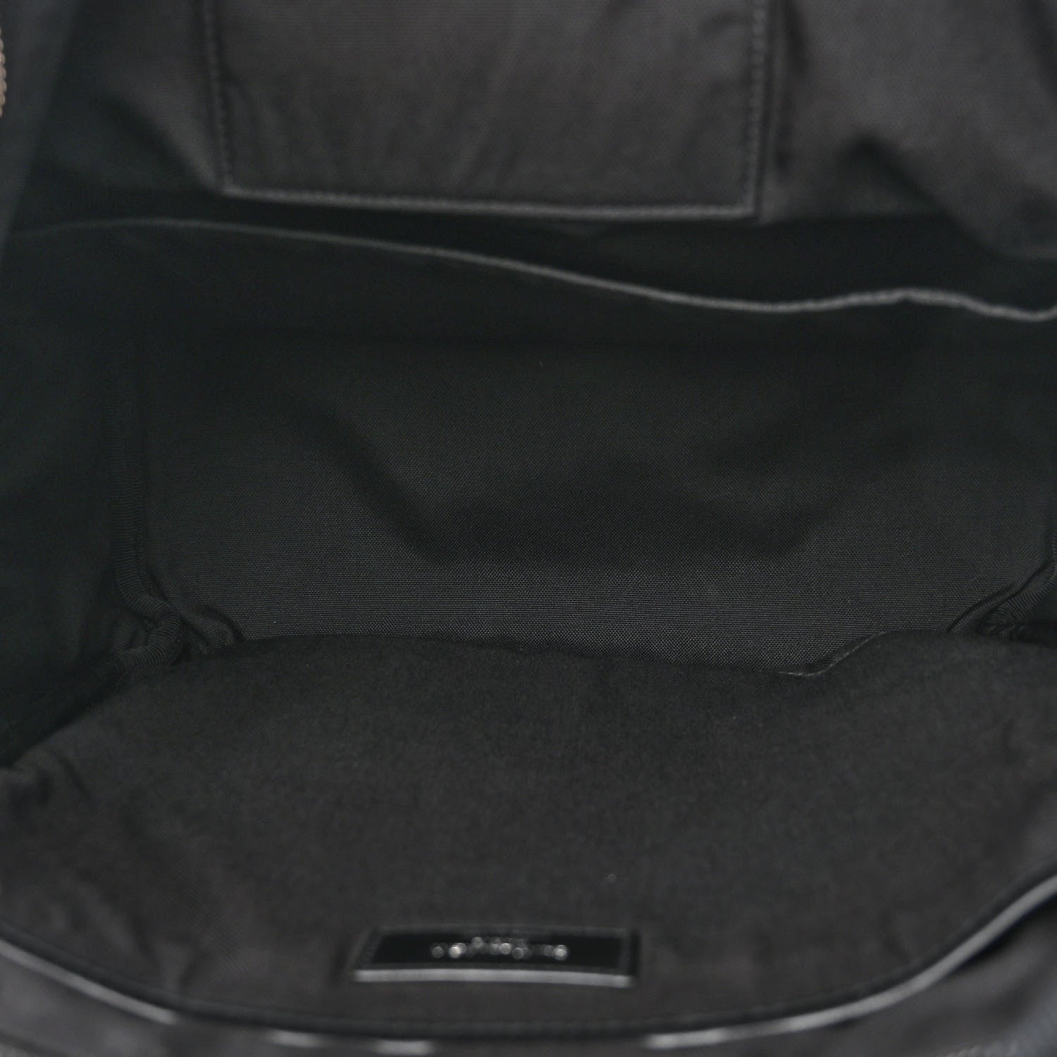 Saint Laurent Canvas Signature Embroidered City Backpack Black 5 of 11