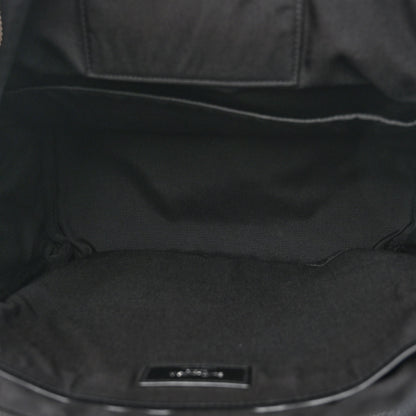 Saint Laurent Canvas Signature Embroidered City Backpack Black 5 of 11