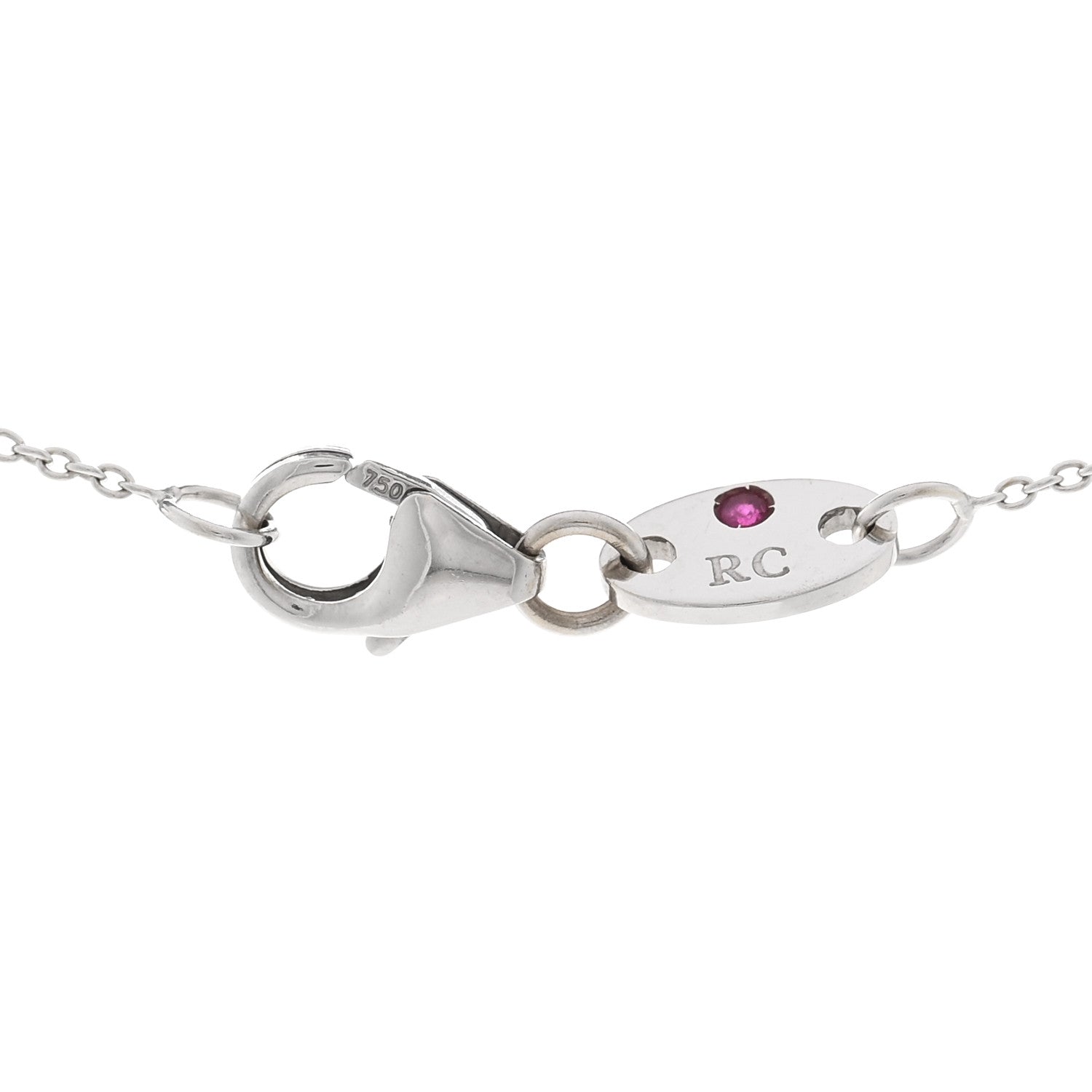 Roberto Coin 18K White Gold Diamond Diamonds By The Inch Dangling Seven Station Necklace 4 of 4