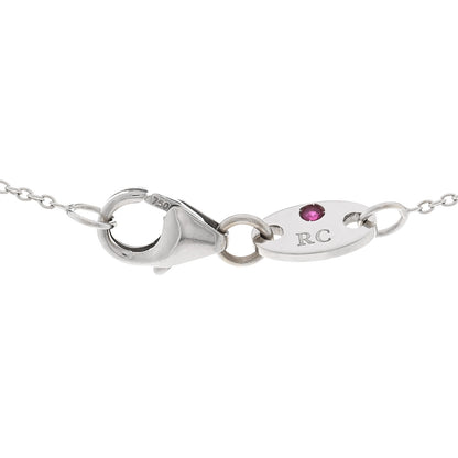 Roberto Coin 18K White Gold Diamond Diamonds By The Inch Dangling Seven Station Necklace 4 of 4