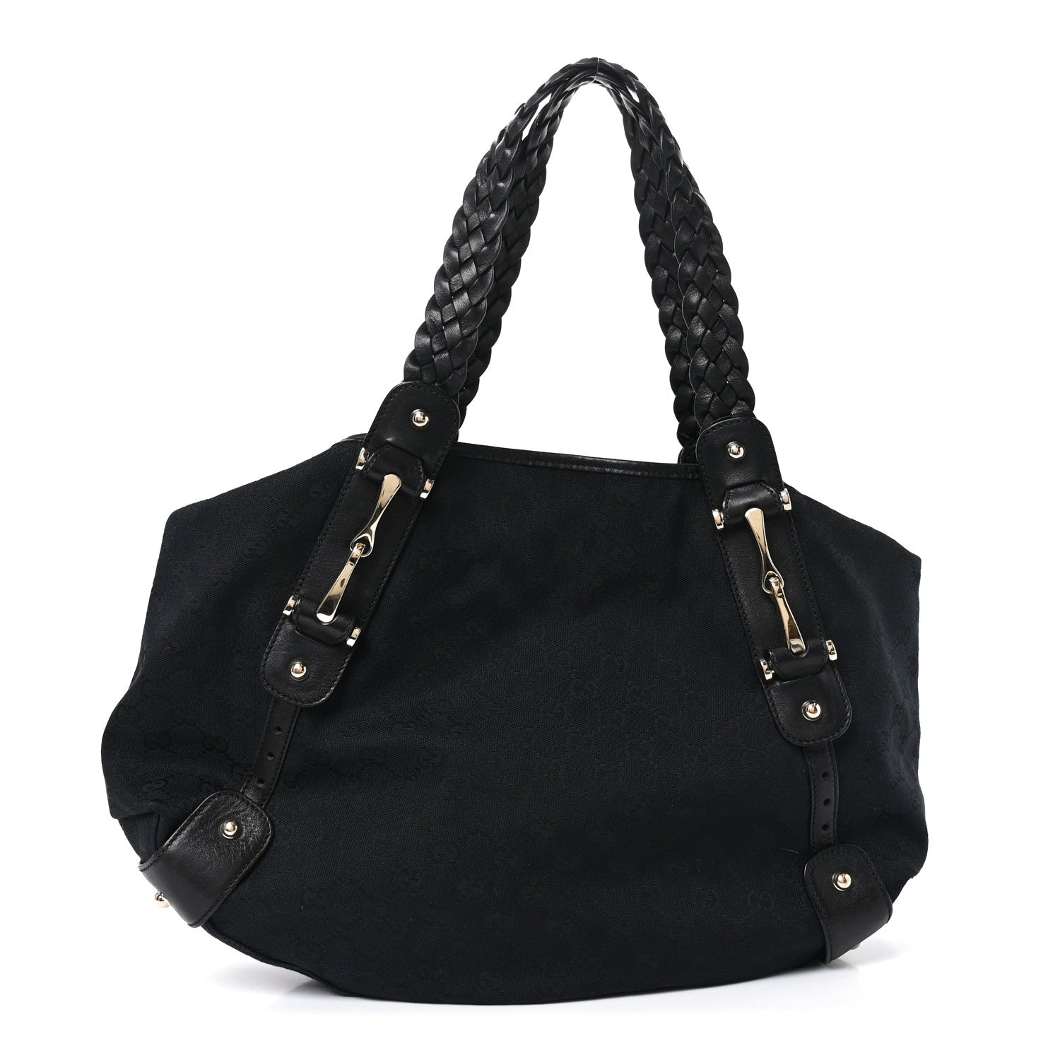 Gucci Guccissima Medium Pelham Shoulder Bag Black 1 of 11