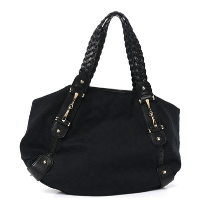Gucci Guccissima Medium Pelham Shoulder Bag Black 1 of 11