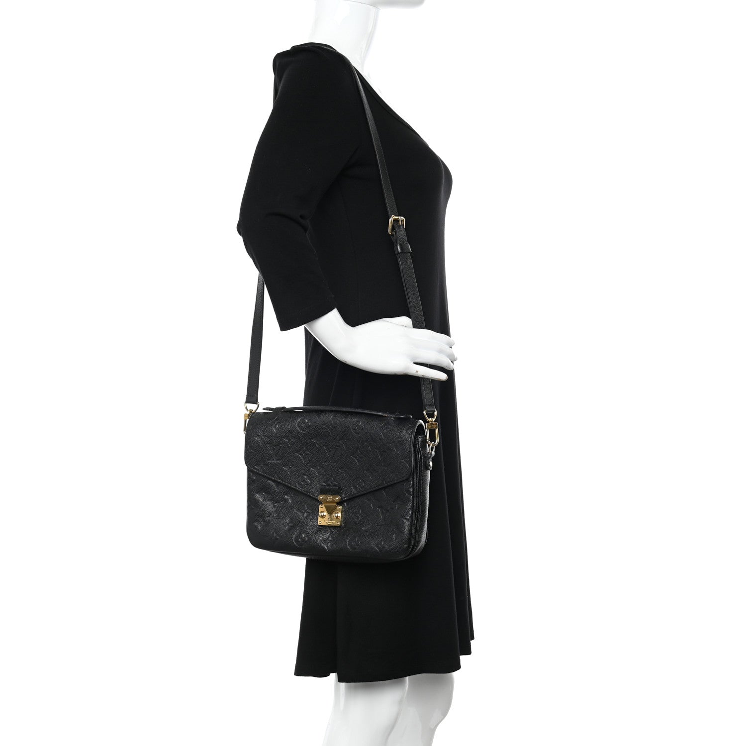 Louis Vuitton Empreinte Pochette Metis Black 2 of 13