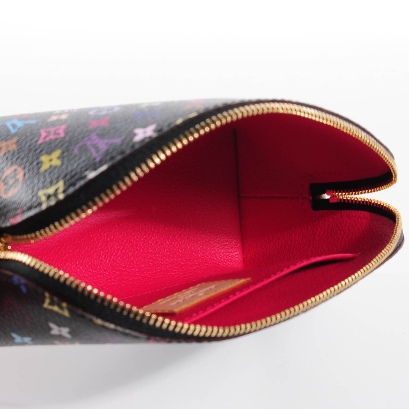 Louis Vuitton Monogram Multicolor Cosmetic Pouch Black Grenade 6 of 9
