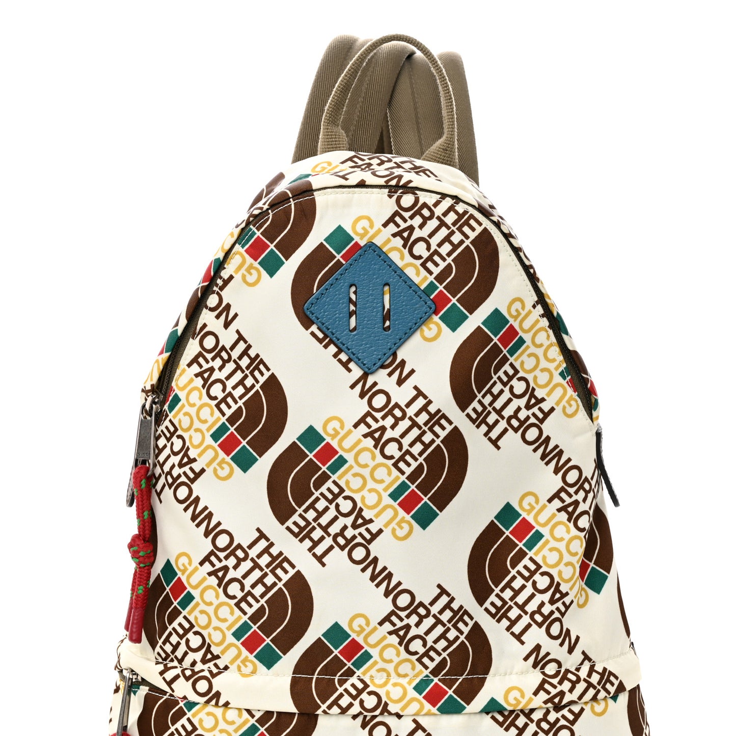 X THE NORTH FACE Econyl Nylon Medium Backpack Brown White