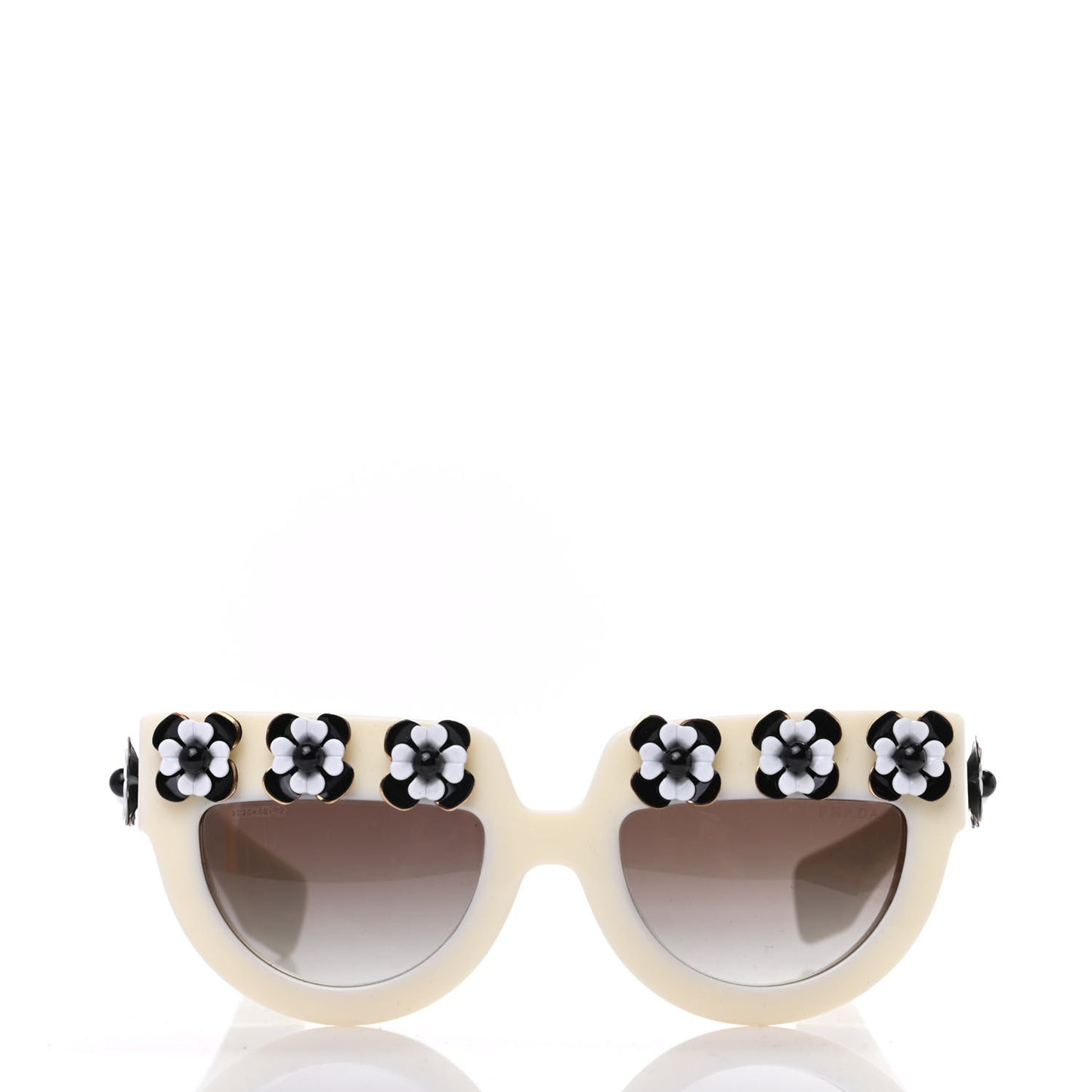Acetate Flower Poeme Sunglasses SPR26P White