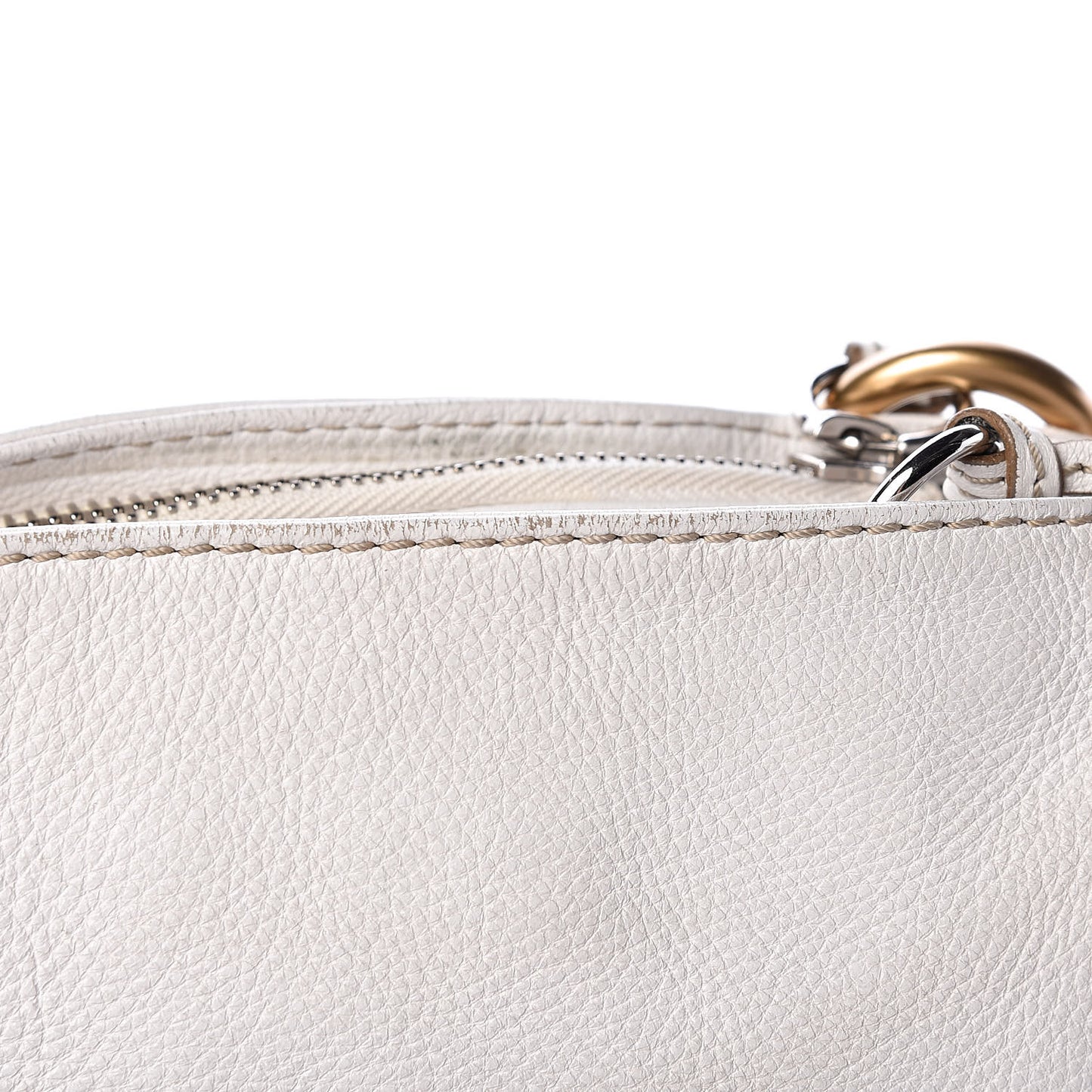 Calfskin Paddington Hobo White