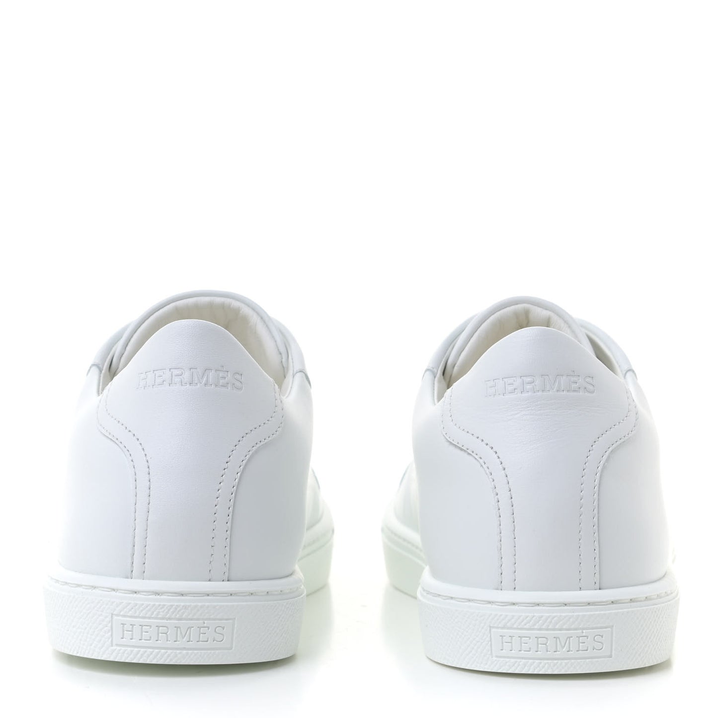 Calfskin Womens Advantage Sneakers 39 White