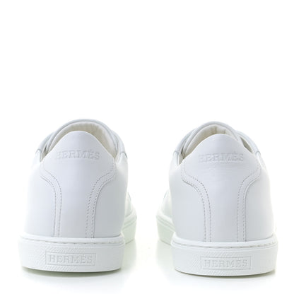 Hermes Calfskin Womens Advantage Sneakers 39 White 5 of 10
