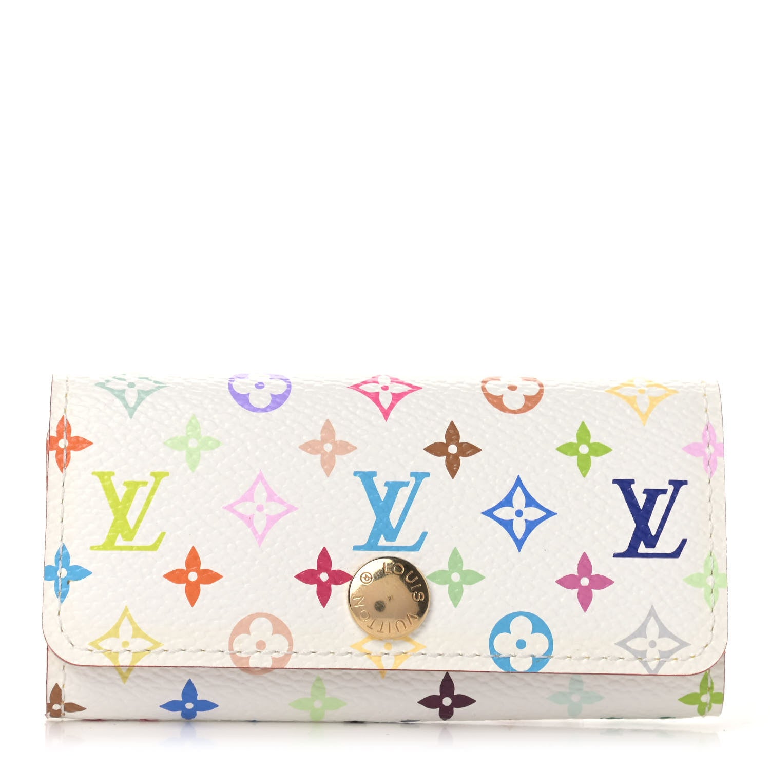 Louis Vuitton Monogram Multicolor Multicles 4 Key Holder White 1 of 7