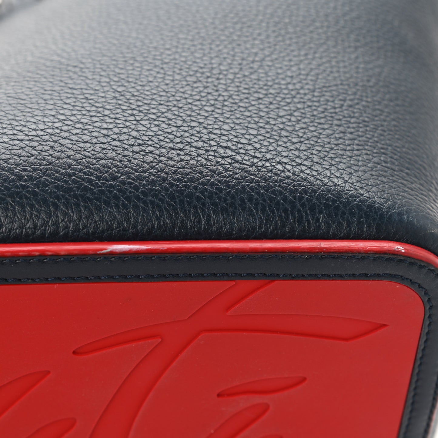 Calfskin Spikes East West Cabata Tote Navy