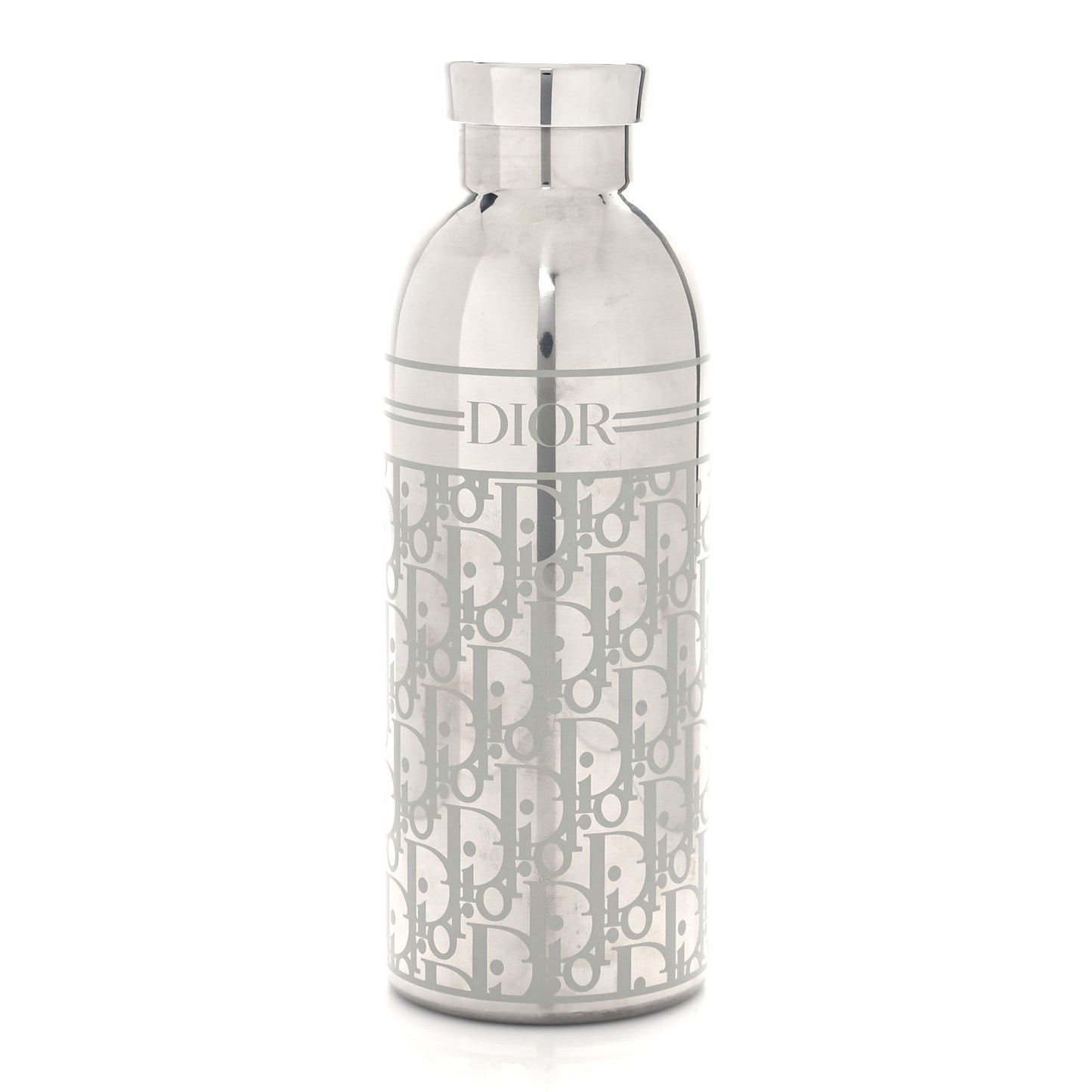 Oblique Stainless Steel Aqua Bottle Platinum