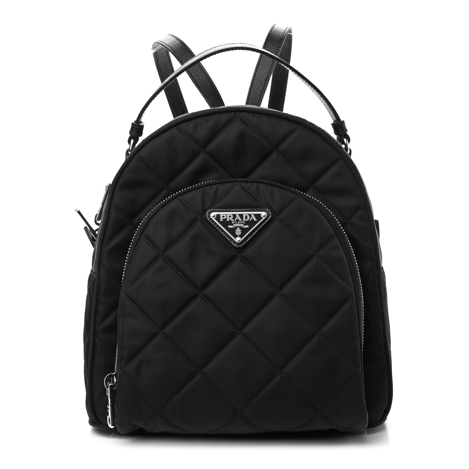 Prada Nylon Tessuto Impuntu Quilted Backpack Black 1 of 9