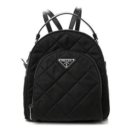 Prada Nylon Tessuto Impuntu Quilted Backpack Black 1 of 9