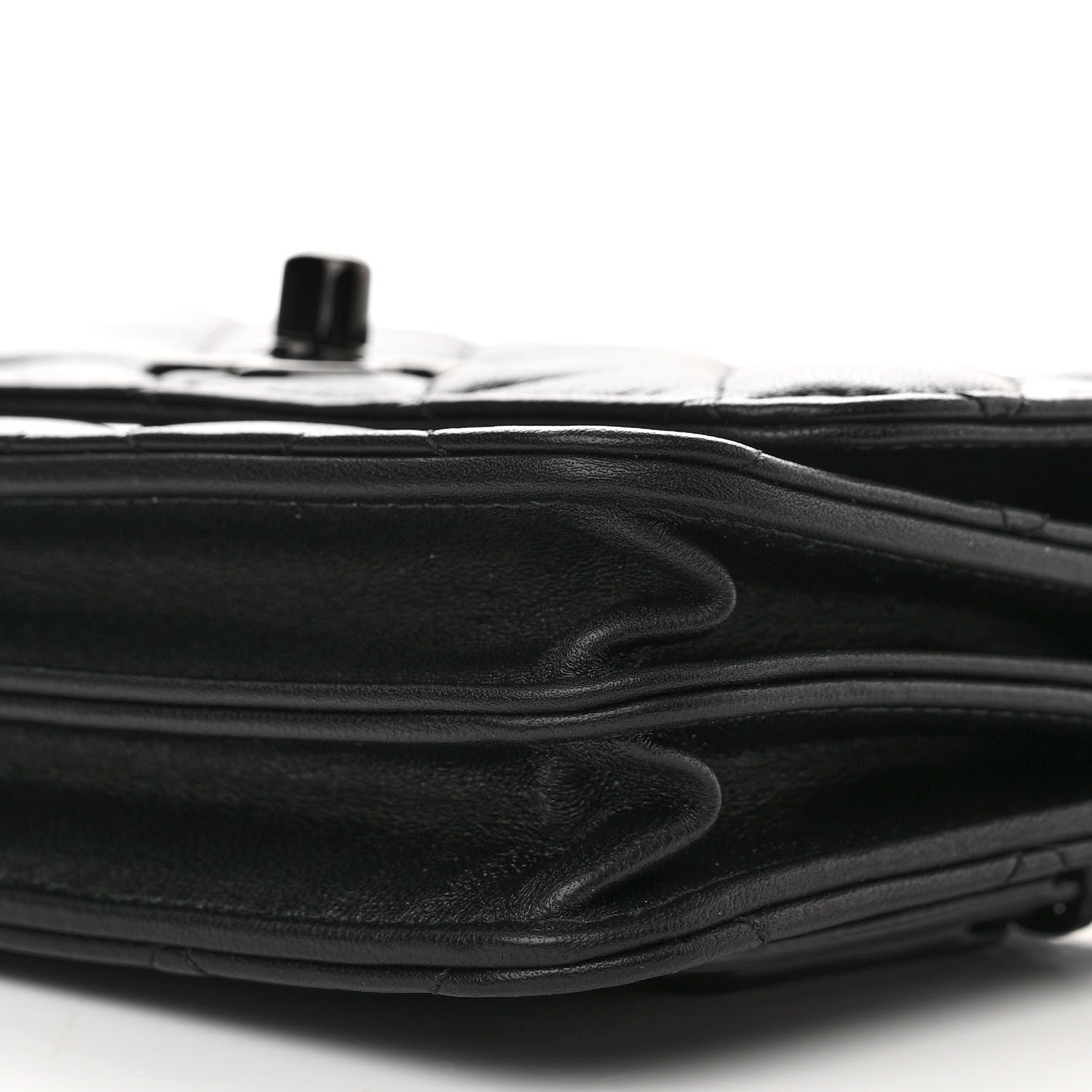Chanel Lambskin Quilted Mini Trendy CC Wallet On Chain WOC So Black 10 of 11