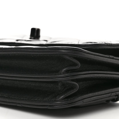 Chanel Lambskin Quilted Mini Trendy CC Wallet On Chain WOC So Black 10 of 11