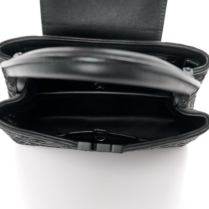 Louis Vuitton Velvet Dentelle Embroidery Capucines BB Black 5 of 9