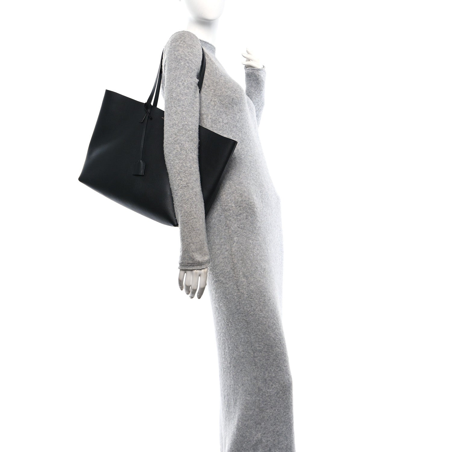Saint Laurent Calfskin Large Shopping Tote Black 2 of 11