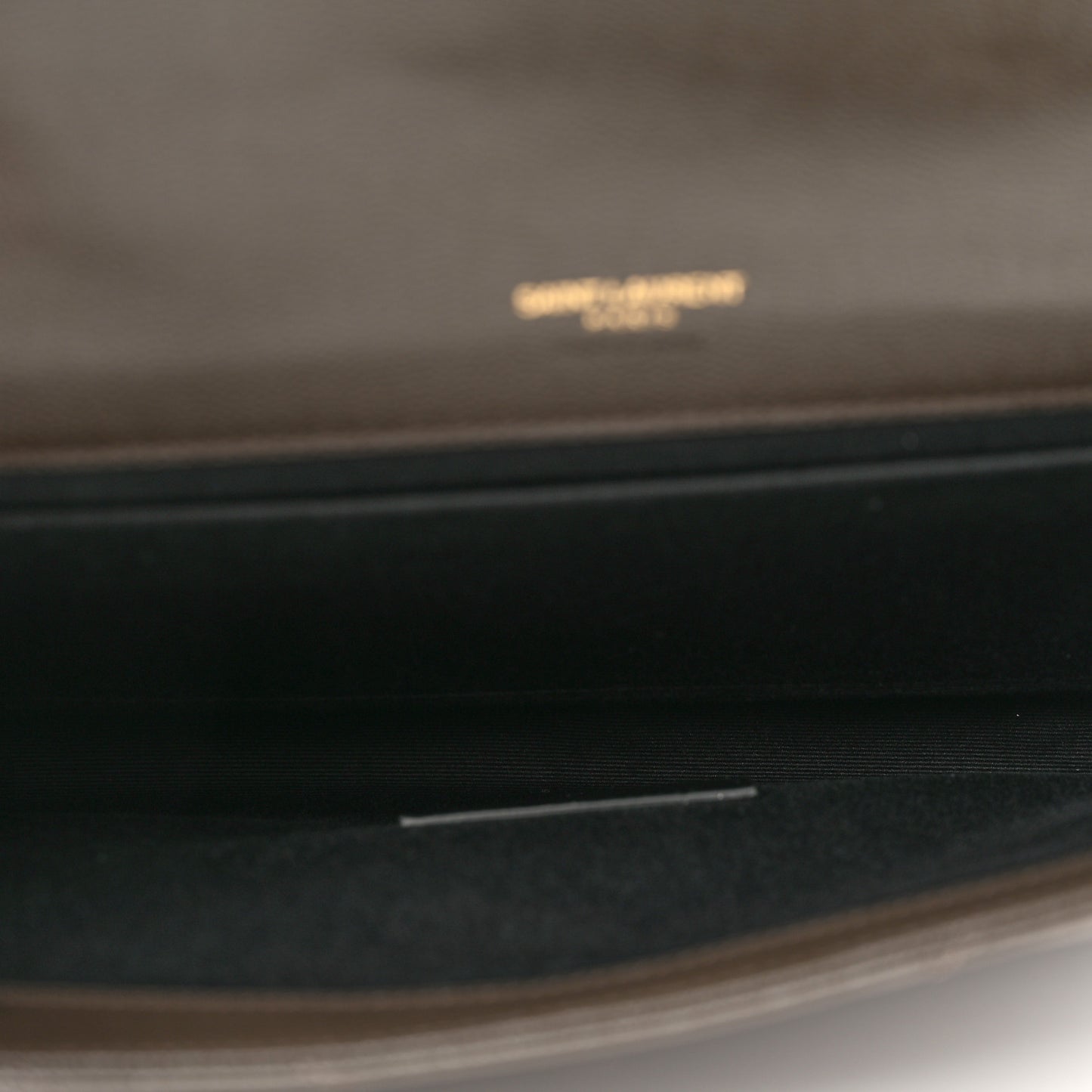 Grain De Poudre Matelasse Chevron Monogram Envelope Clutch Earth