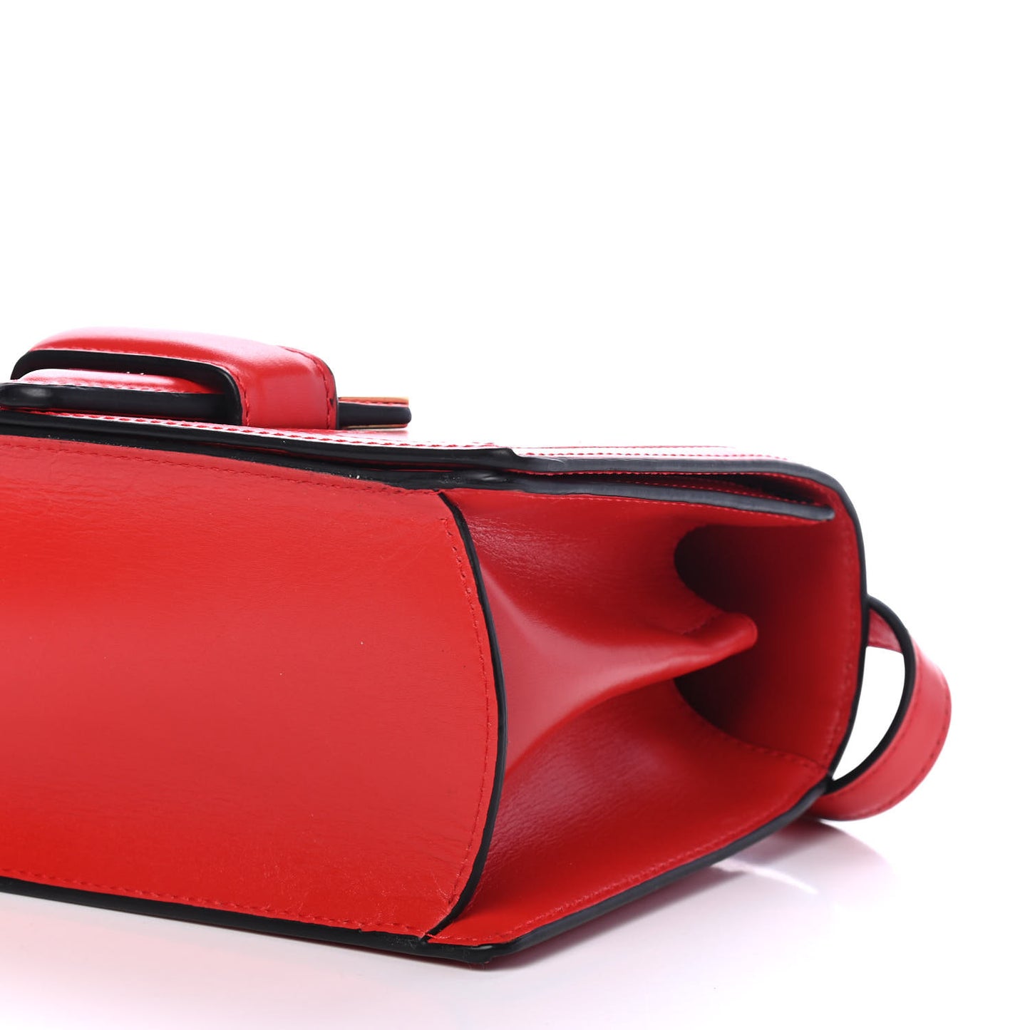 Calfskin Small Barcelona Shoulder Bag Red