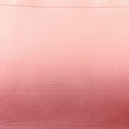 Christian Dior Gradient Smooth Calfskin Embossed Medium Book Tote Pink 8 of 10