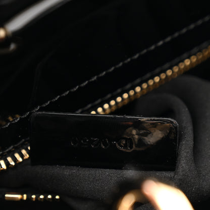 Christian Dior Patent Cannage Mini Lady Dior Black 7 of 11