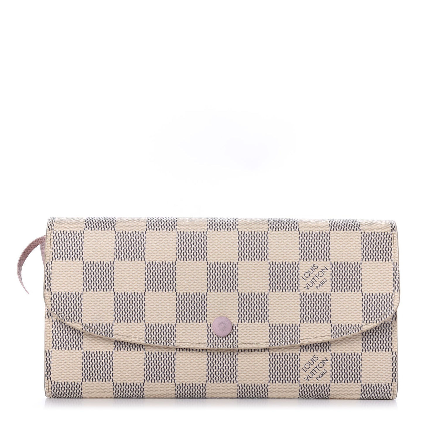 Damier Azur Emilie Wallet Rose Ballerine