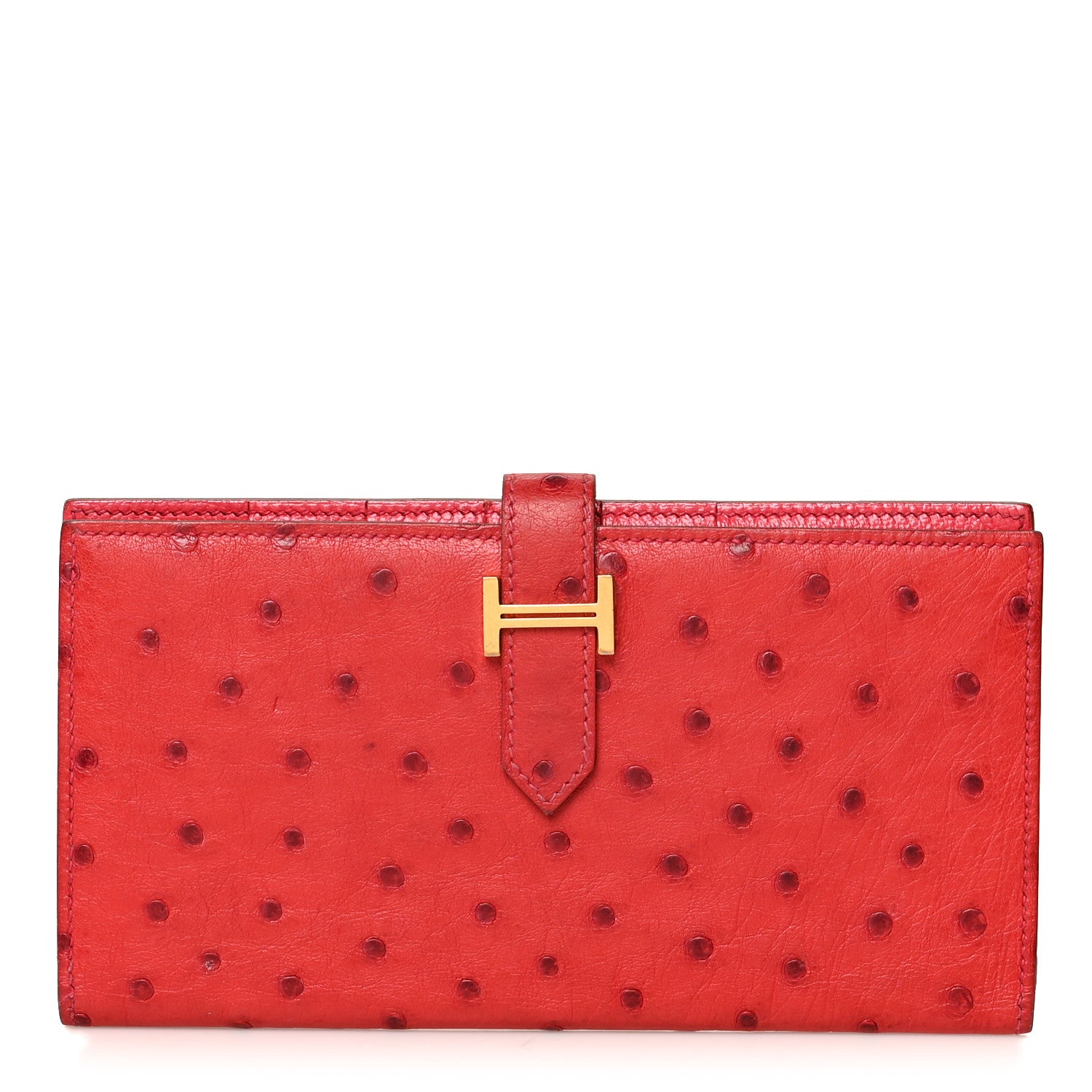 Hermes Ostrich Bearn Wallet 1 of 9