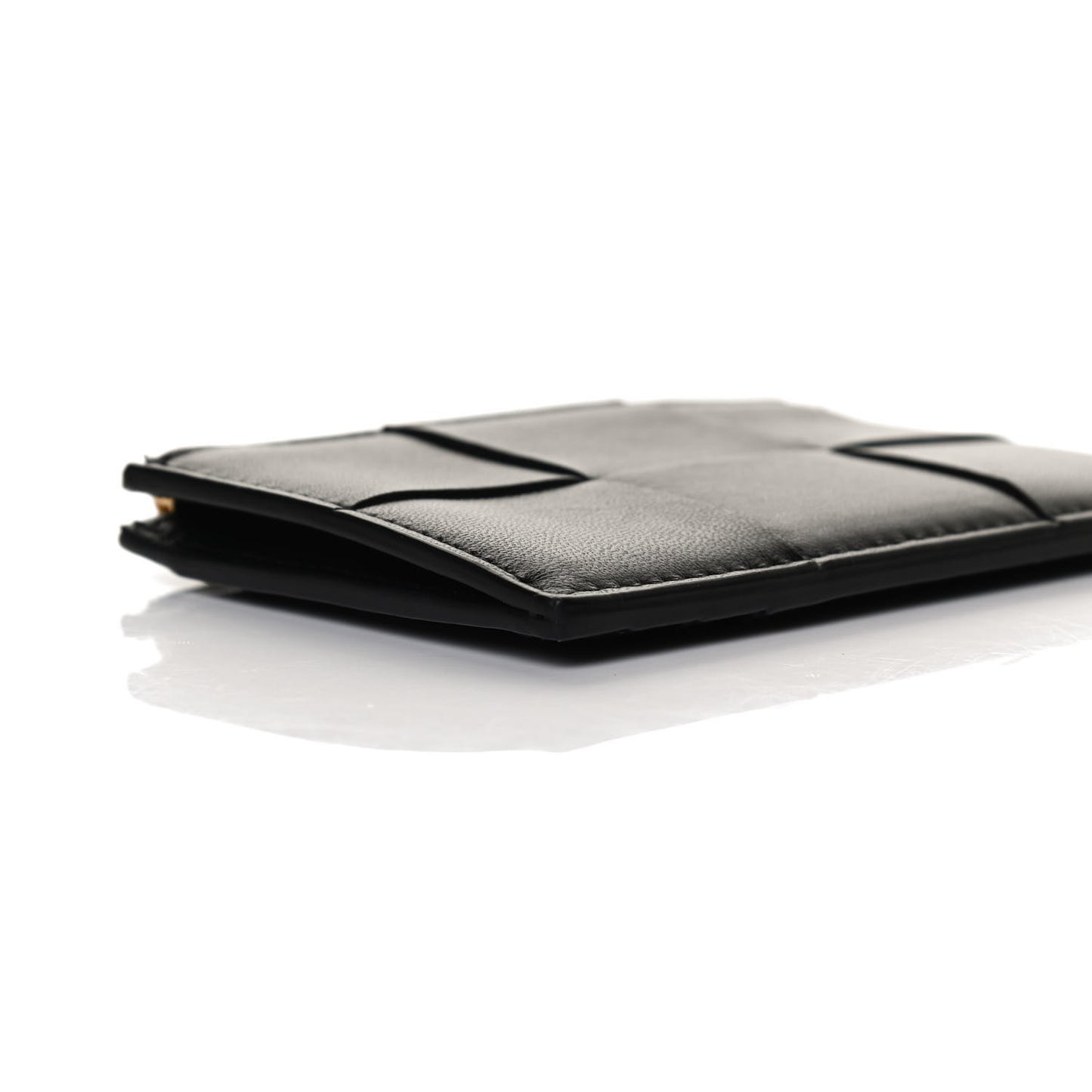 Nappa Maxi Intrecciato Card Holder Black