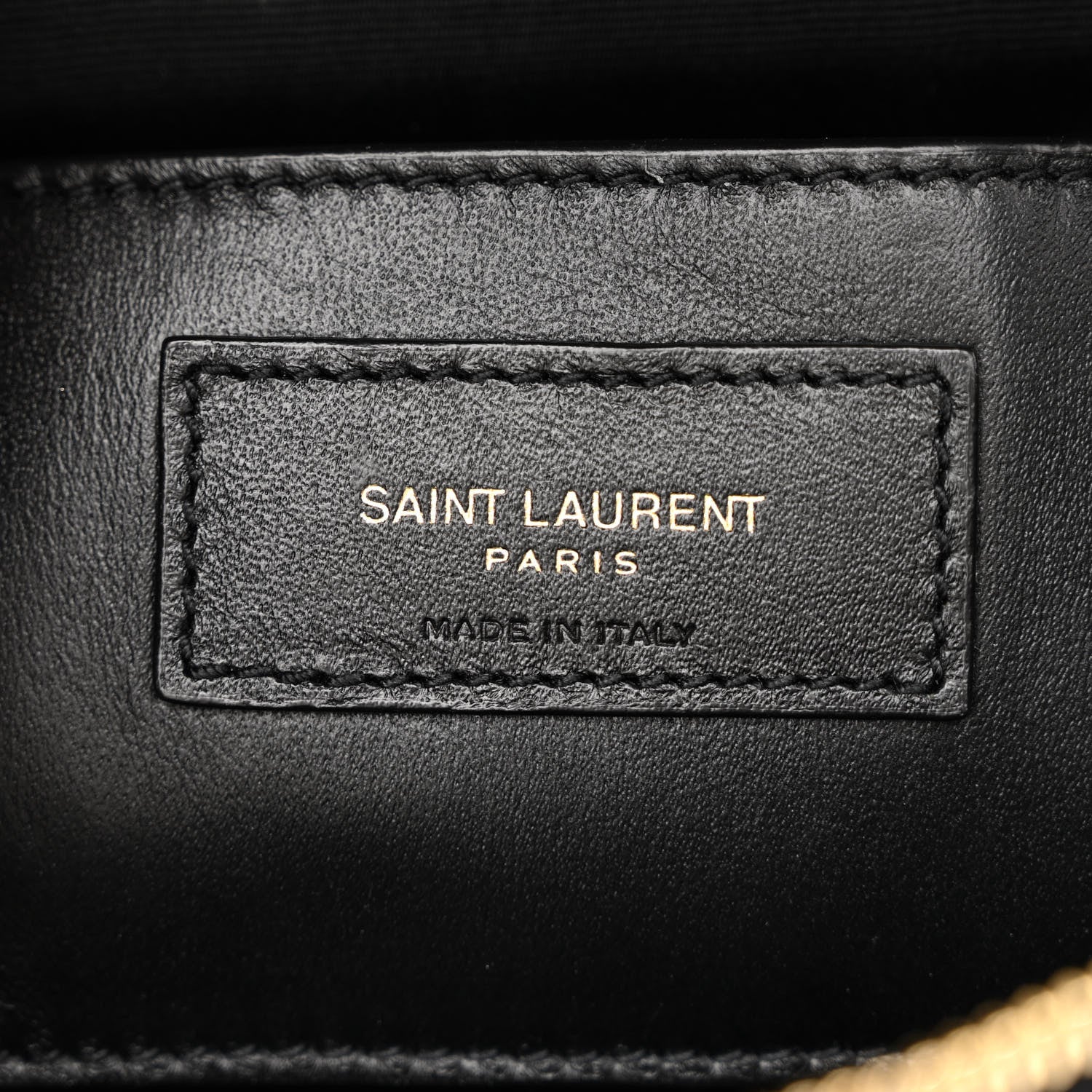 Saint Laurent Grain de Poudre Quilted 80's Vanity Bag Black 6 of 10