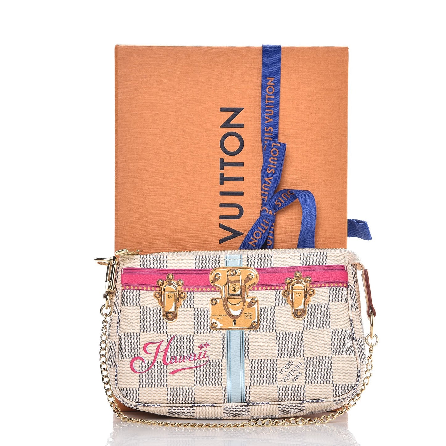 Damier Azur Summer Trunks Hawaii Mini Pochette Accessories